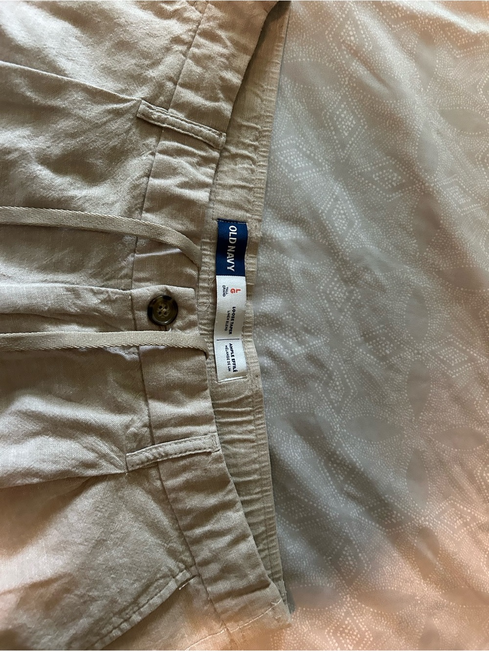 Old Navy Men's Light Beige Chino Pants